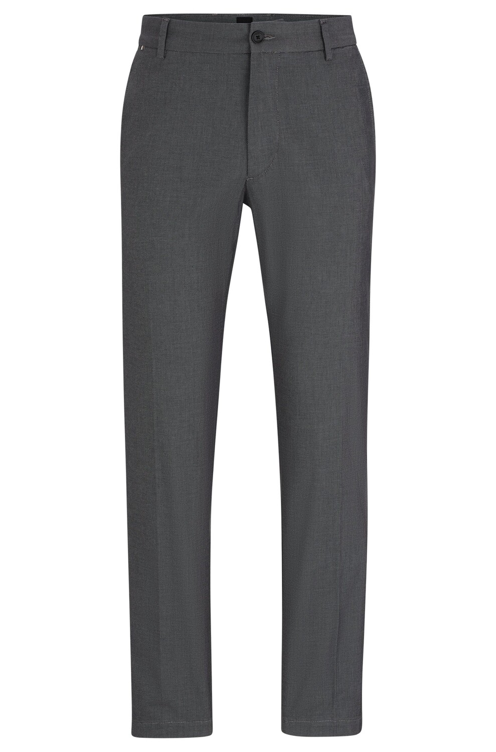

Брюки Boss Regular-fit In Patterned Stretch Cotton, темно-синий