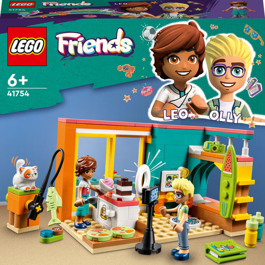 цена Конструктор LEGO Friends Комната Лео 41754, 203 детали