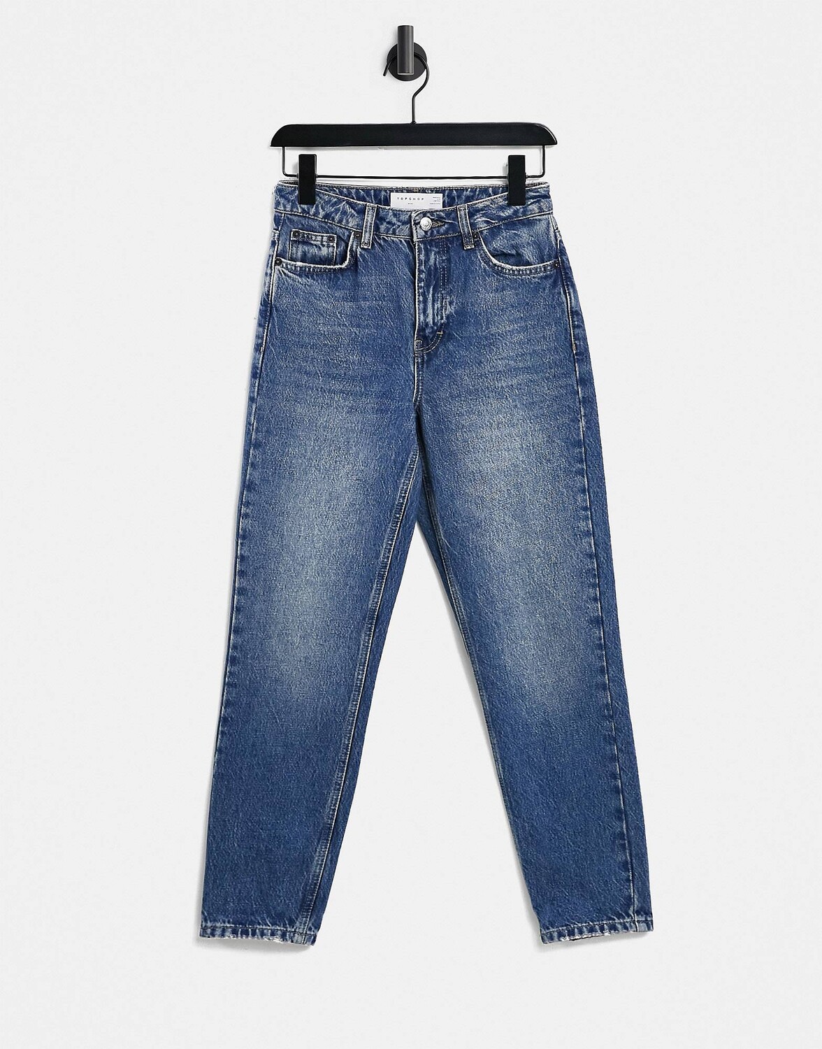 

Джинсы цвета индиго Topshop Mom