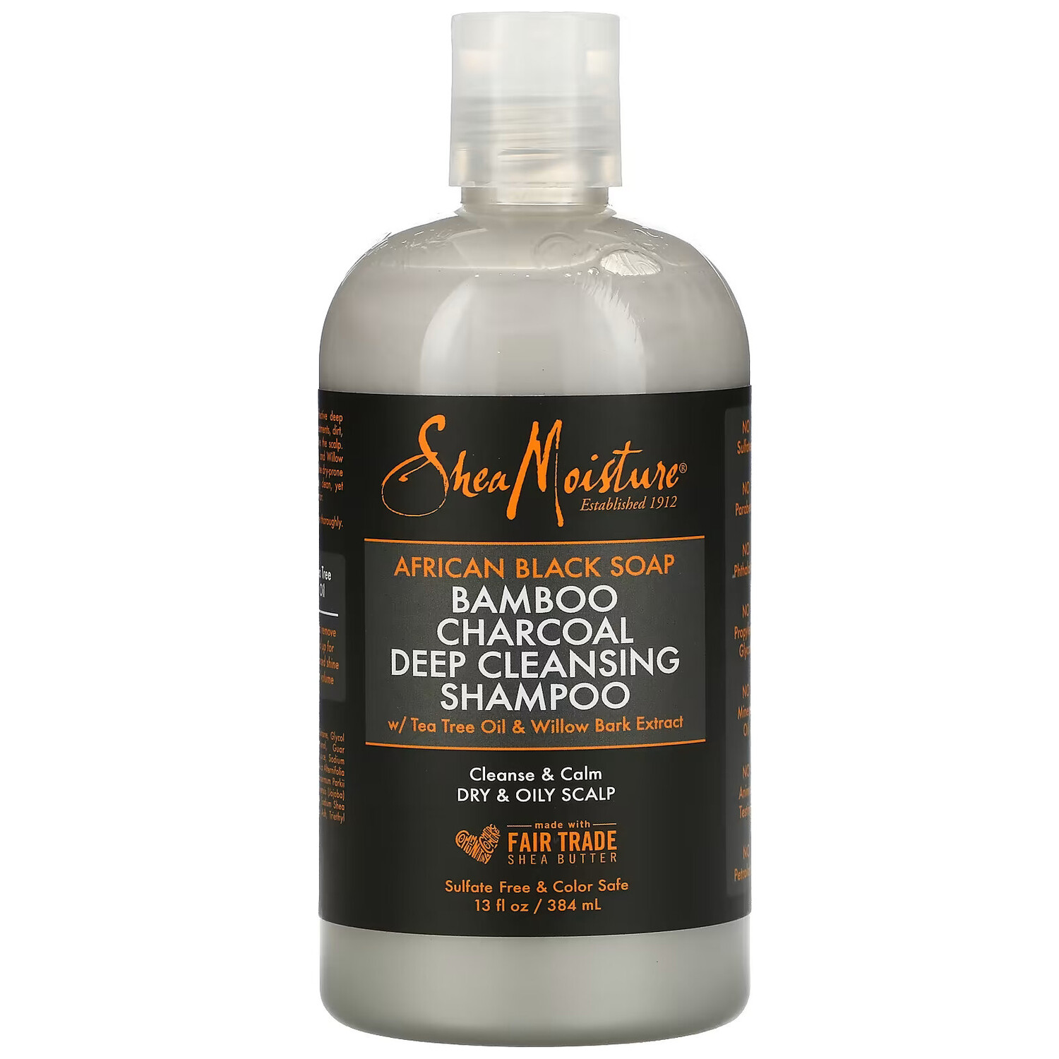 

SheaMoisture, Шампунь с африканским черным мылом и бамбуковым углем, 384 мл