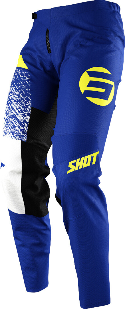 Мотоциклетные брюки Shot Devo Roll с логотипом, синий/желтый
