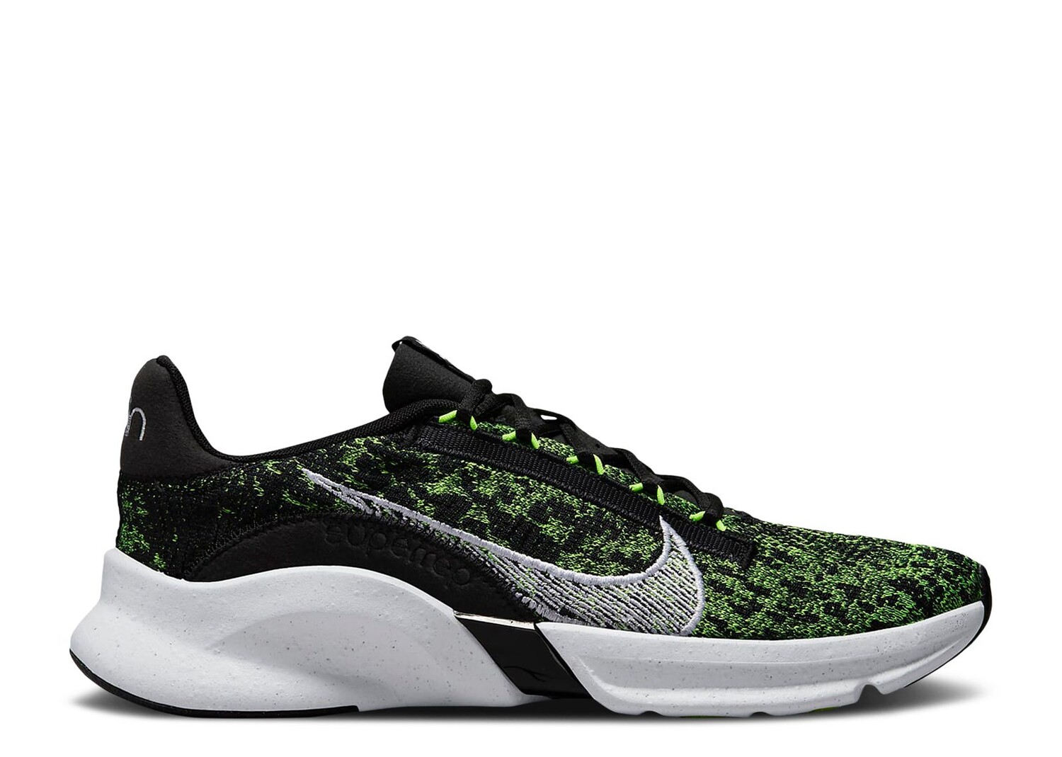 

Кроссовки Nike Superrep Go 3 Flyknit Next Nature 'Black Volt', черный