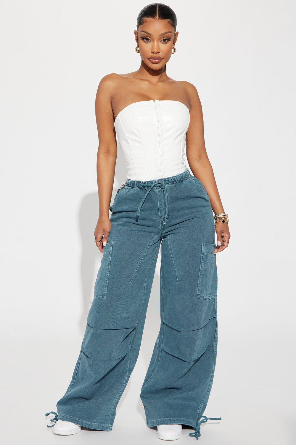 

Джинсы Fashion Nova VY1371, бирюзовый