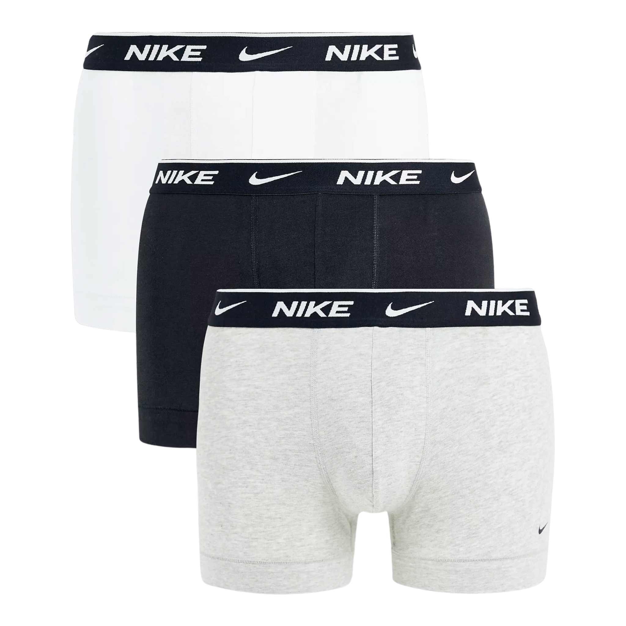 Трусы Nike 3 Pack Cotton Stretch, 3 предмета, белый/черный/серый - фото