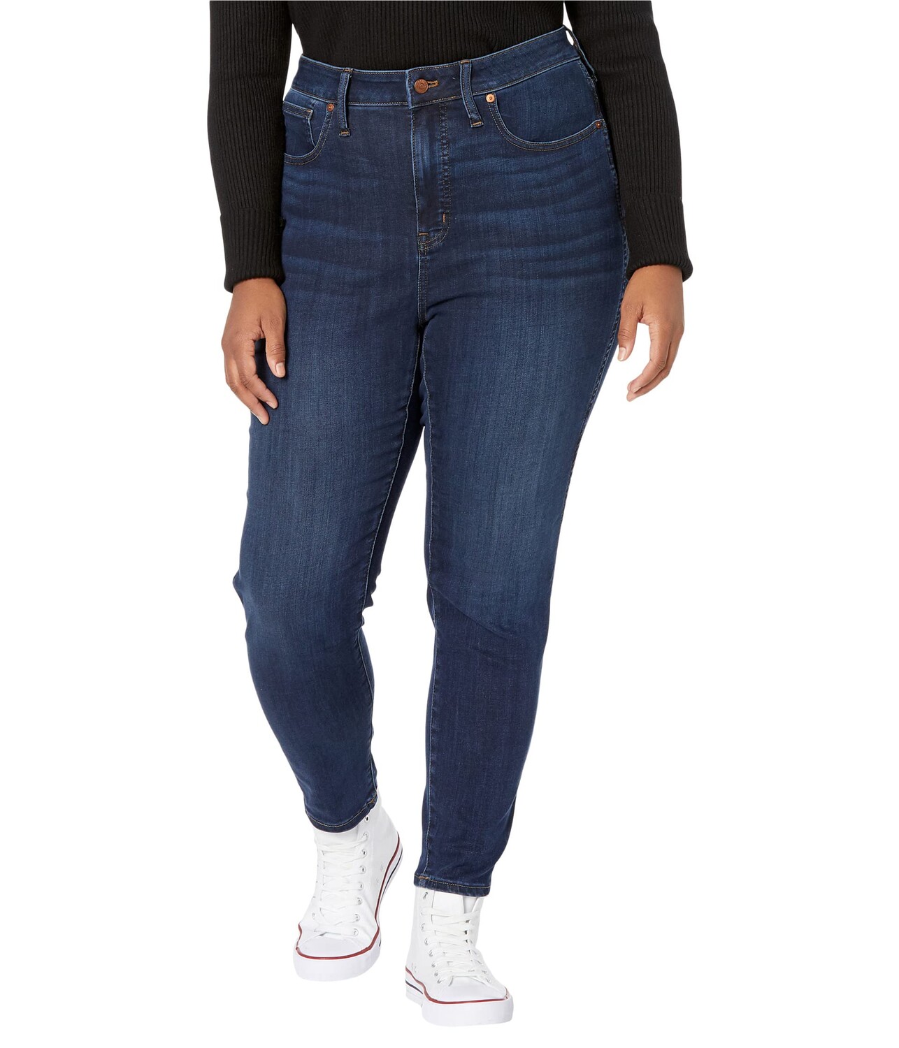 

Джинсы Madewell, Plus Curvy High-Rise Skinny Jeans in Woodland Wash: TENCEL Denim Edition