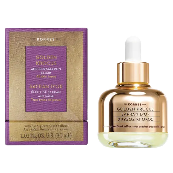 

Korres Golden Krocus эликсир молодости для лица с шафраном, 30 мл
