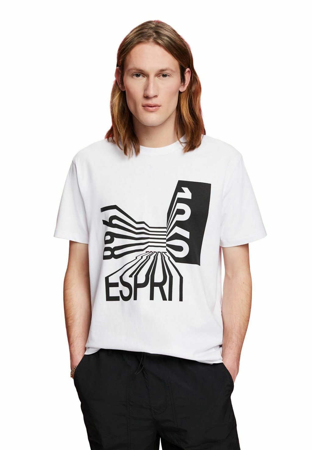 

Футболка с принтом Esprit, белый