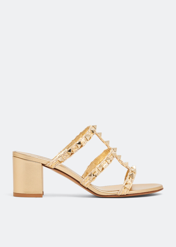

Сандалии VALENTINO GARAVANI Rockstud sandals, золотой