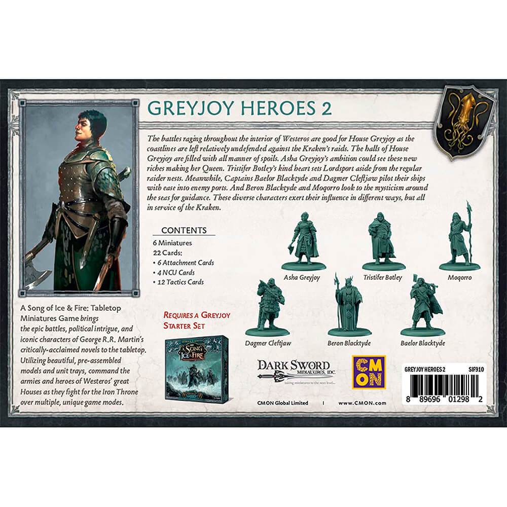 Дополнительный набор к CMON A Song of Ice and Fire Tabletop Miniatures  Game, Greyjoy Heroes II – заказать из-за рубежа в «CDEK.Shopping»