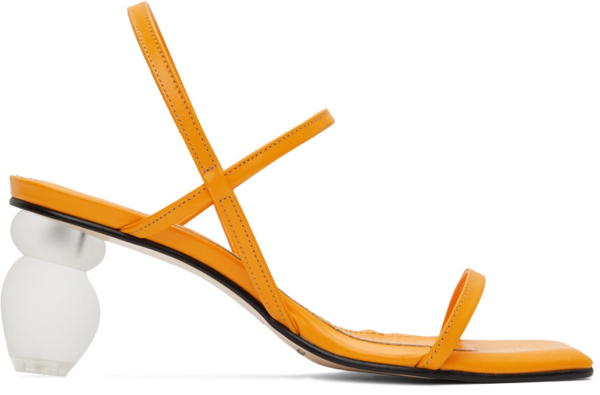 

Эксклюзивные туфли на каблуке Orange Objet Palette от SSENSE COMME SE-A