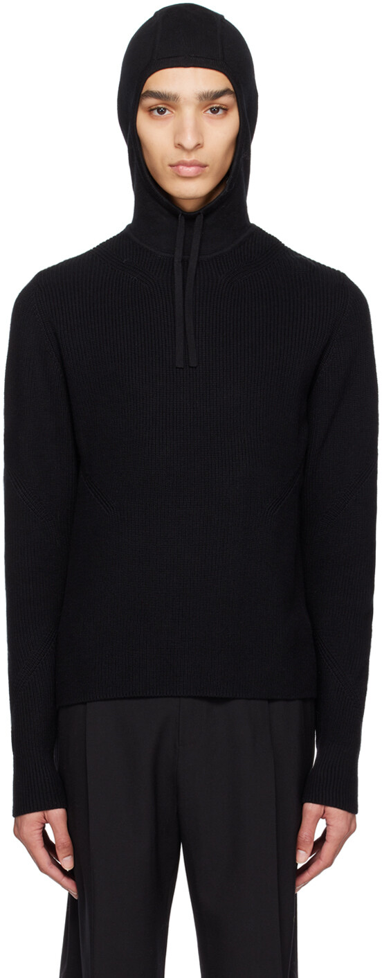 

Черный худи со вставками Dion Lee
