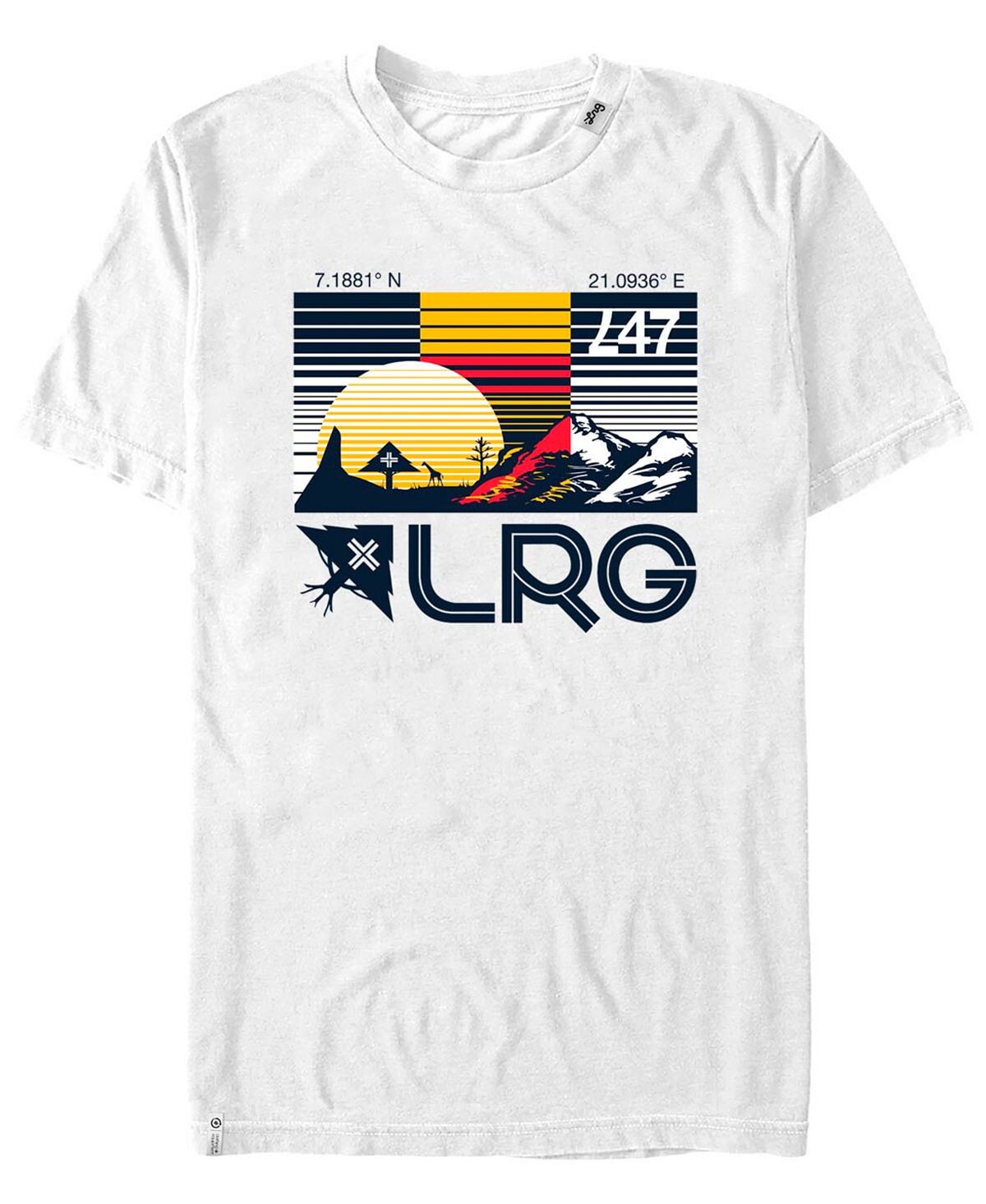 

Мужская футболка с коротким рукавом lrg motherland sunset Fifth Sun, белый