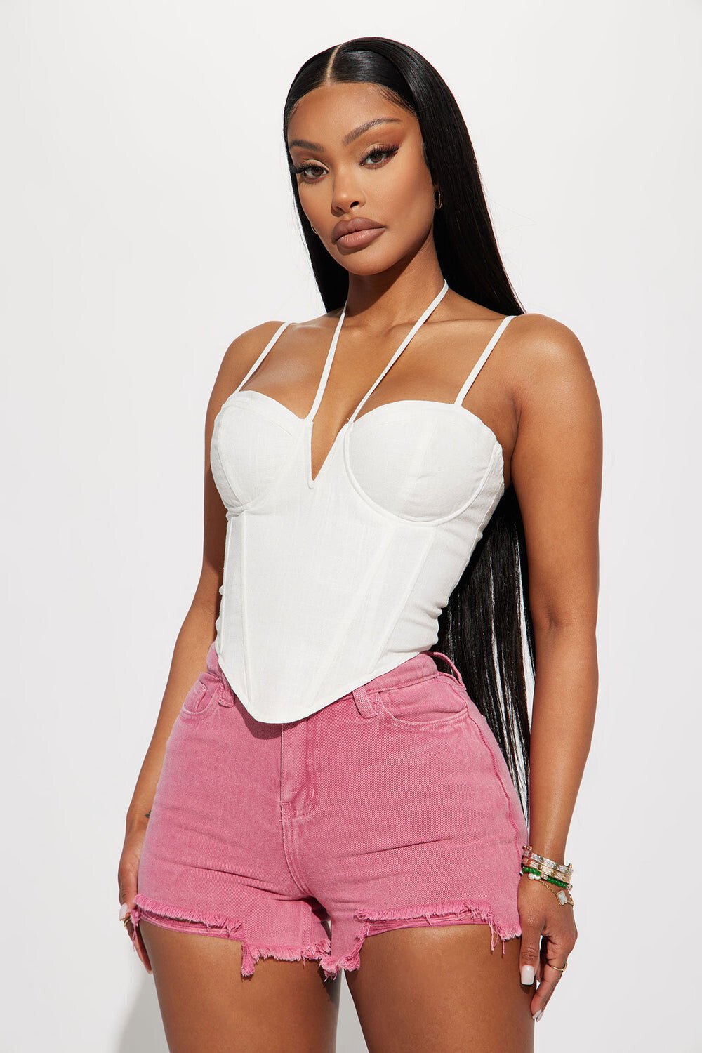 

Топ Fashion Nova GW22X2504, белый