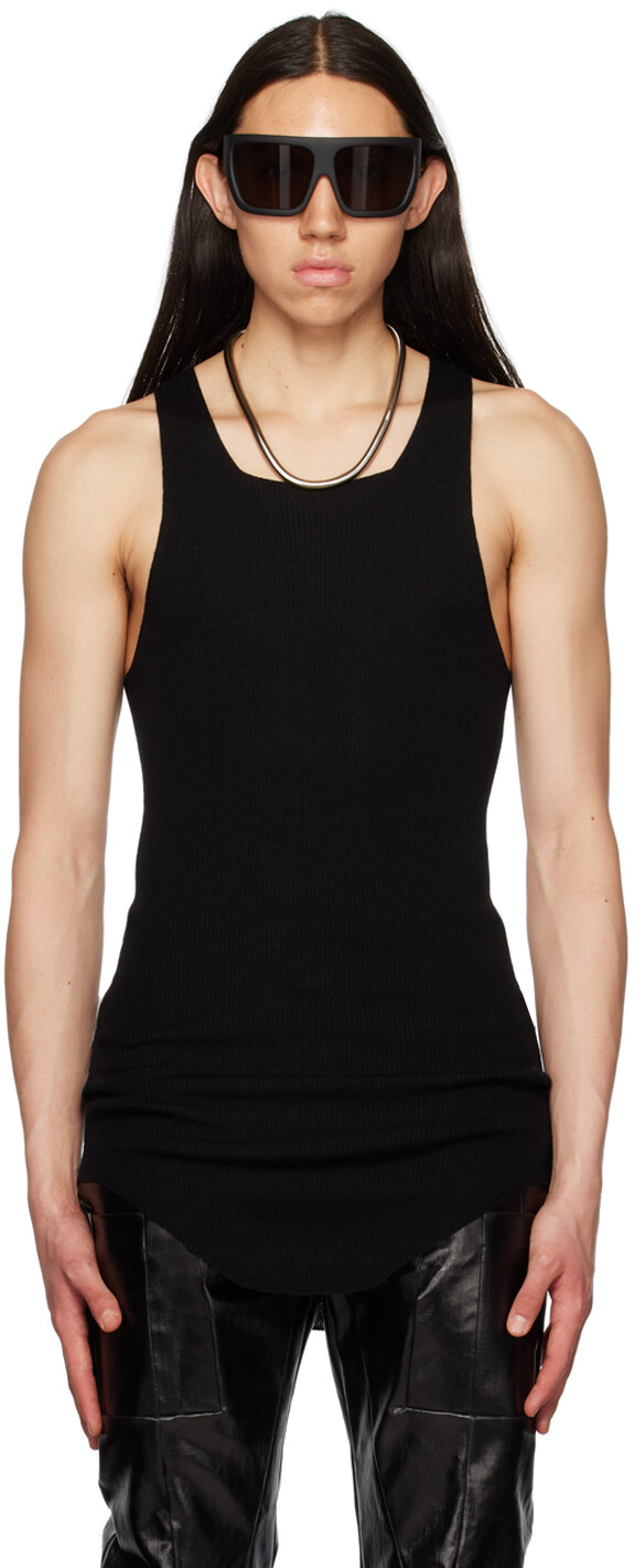 

Черная майка в рубчик Rick Owens