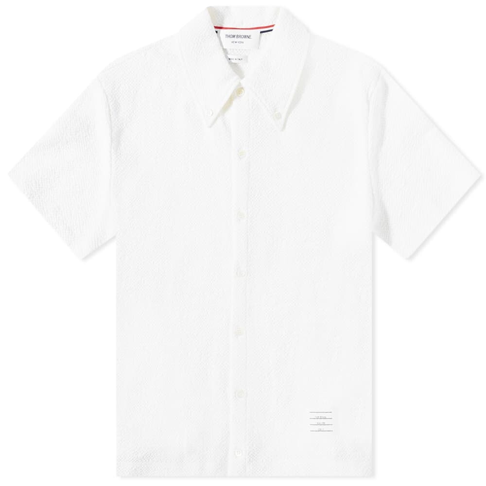 

Рубашка Thom Browne Short Sleeve Button Down Stripe Shirt