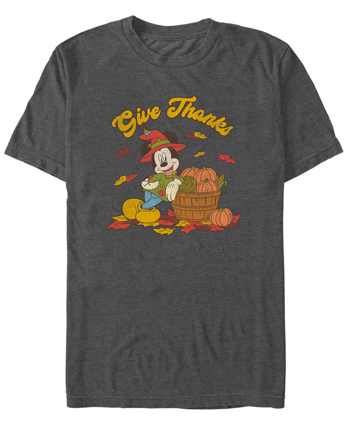 Мужская футболка с короткими рукавами mickey classic thankful mouse Fifth Sun, мульти гамбия 1997г персонажи уолта диснея минни маус мл
