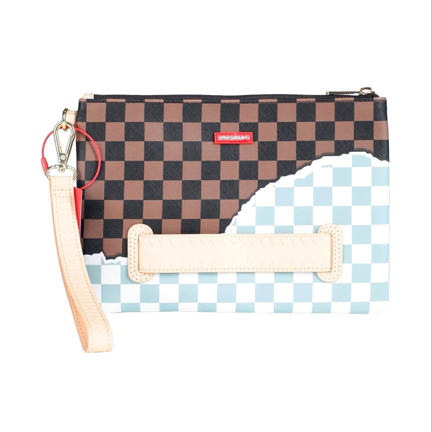 

Сумка Sprayground Tear Away Sling, коричневый/черный/голубой