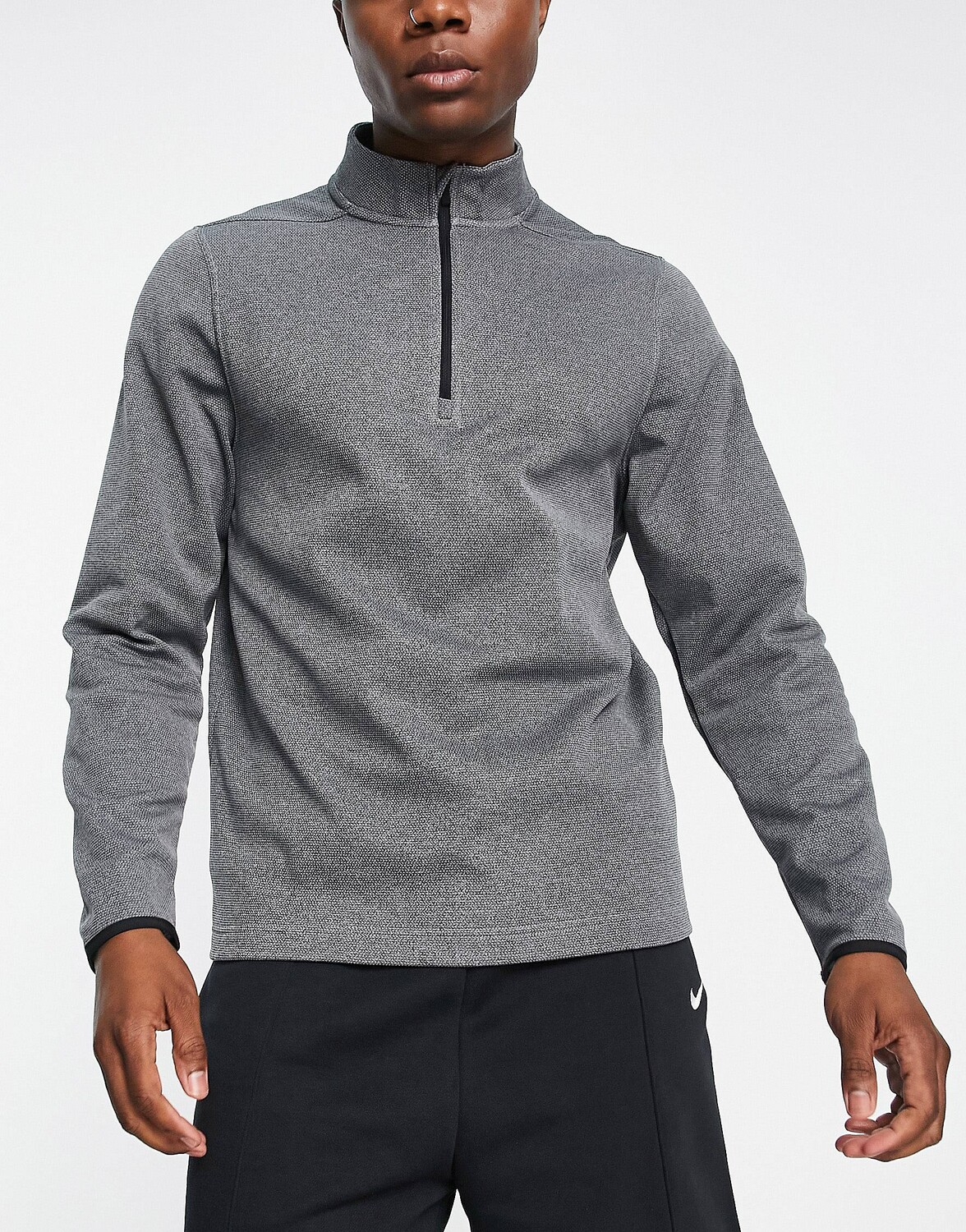 

Черный топ на молнии до половины Nike Golf Victory Therma-FIT