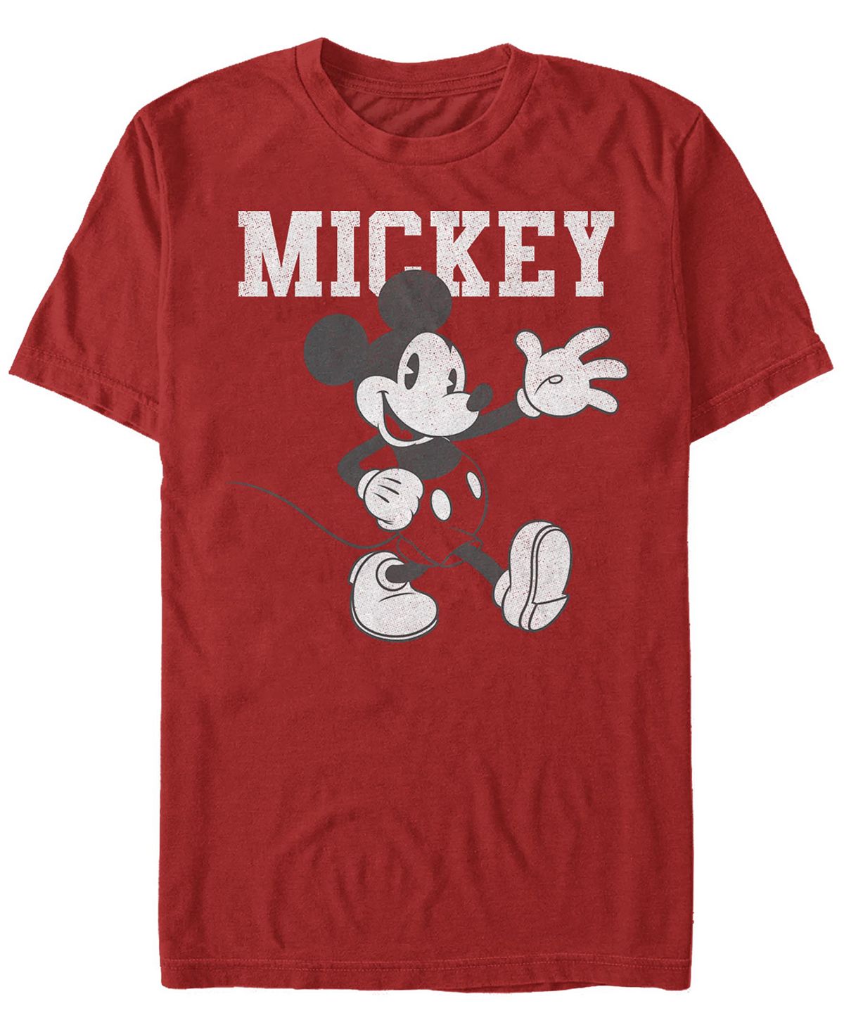 Мужская футболка с круглым вырезом с короткими рукавами simply mickey Fifth Sun, красный мужская классическая футболка с короткими рукавами mickey hello darling fifth sun черный