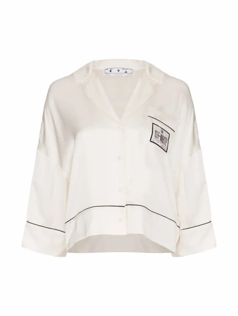 

Сатиновая рубашка с логотипом Off-White