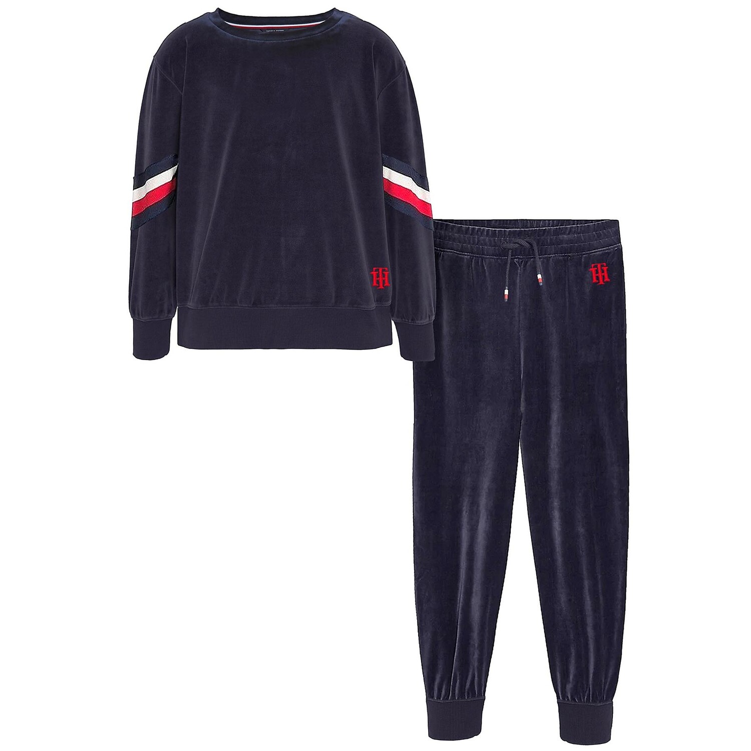 

Домашний комплект Tommy Hilfiger Velour, 2 предмета, темно-синий