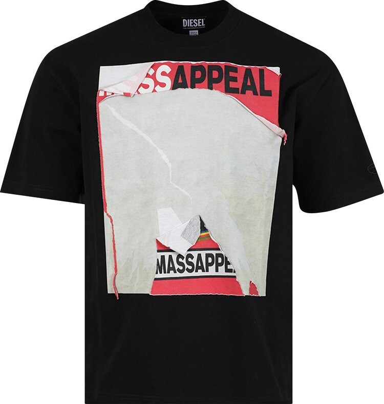 

Футболка Diesel T-Wash F1 T-Shirt 'Black', черный