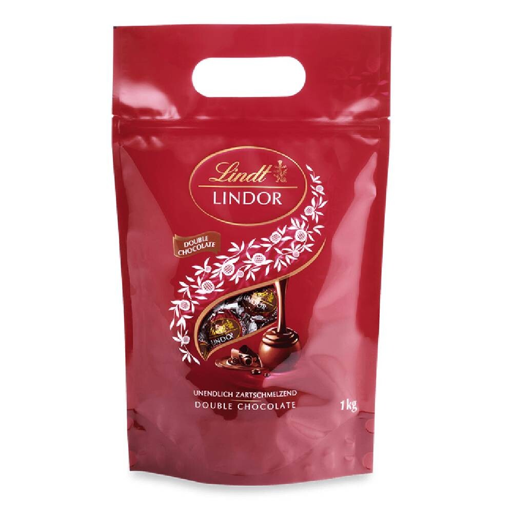 

Конфеты Lindt Lindor Kugel Beutel Double Chocolate, двойной шоколад, 1000г