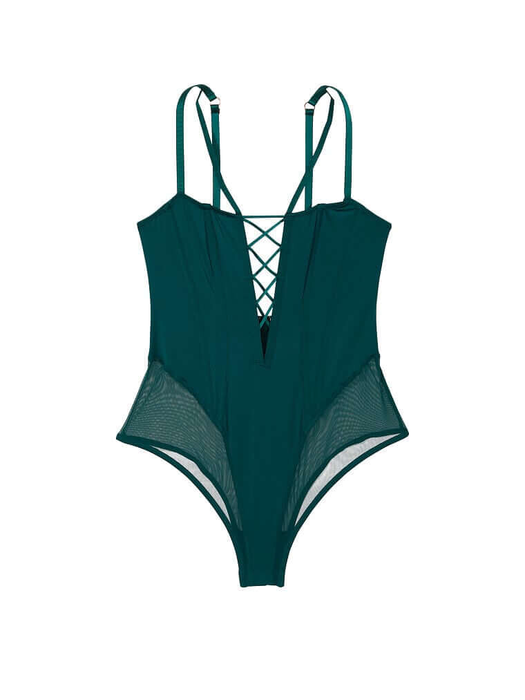 

Корсет на шнуровке Victoria's Secret Very Sexy Teddy. зеленый