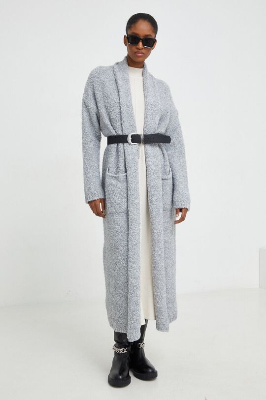

Шерстяной кардиган Answear Lab, серый