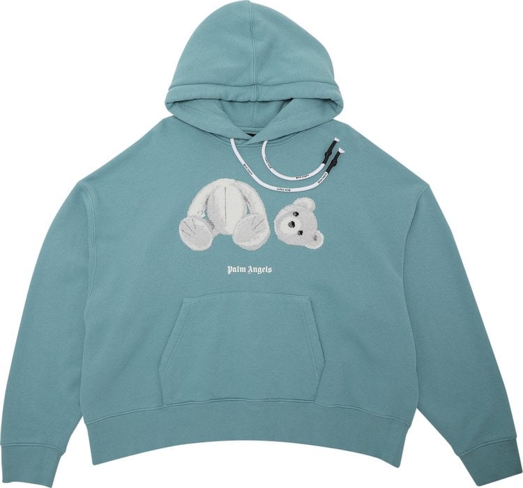 Худи Palm Angels Ice Bear Hoodie 'Aquamarine', синий - фото