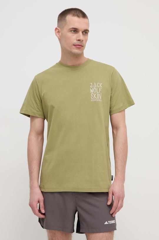 Джек Тент футболка Jack Wolfskin, зеленый