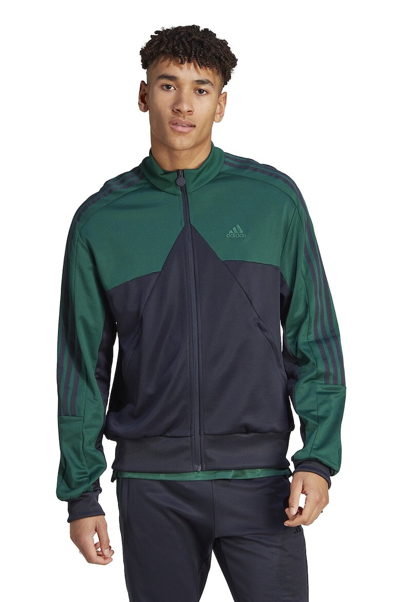 

Свободная толстовка на молнии Tiro Adidas Sportswear, зеленый