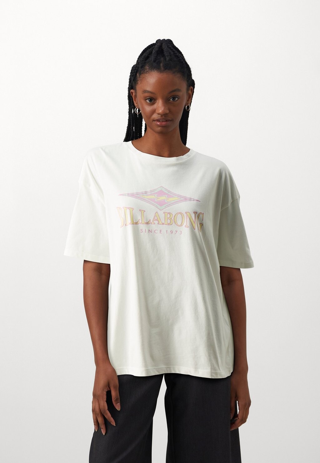 

Футболка с принтом DIAMOND WAVE Billabong, цвет salt crystal