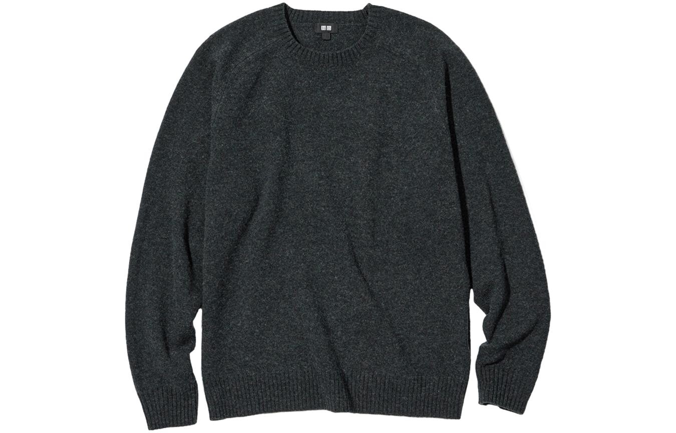 

Свитер унисекс темно-серый Uniqlo, темно-серый