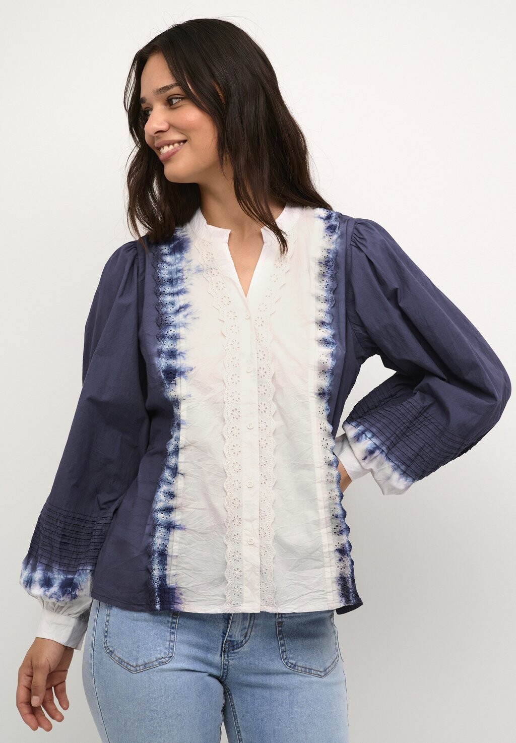 

Блуза TINE Culture, цвет blue white mix