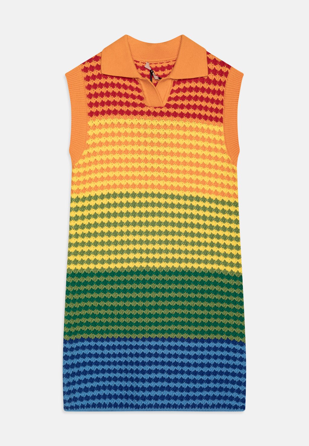 Вязаное платье N°21, разноцветная радуга серьги multicolor rainbow
