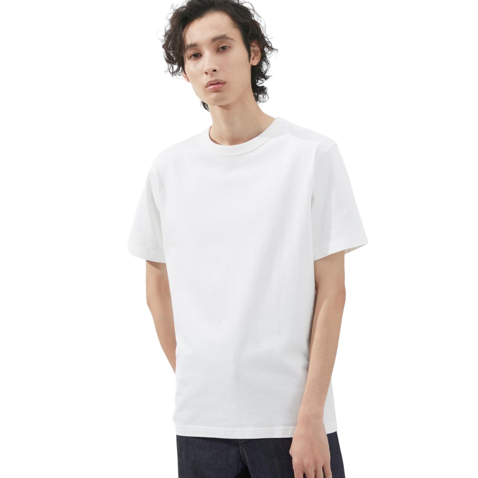 Футболка Uniqlo U Crew Neck Short Sleeved, белый - фото