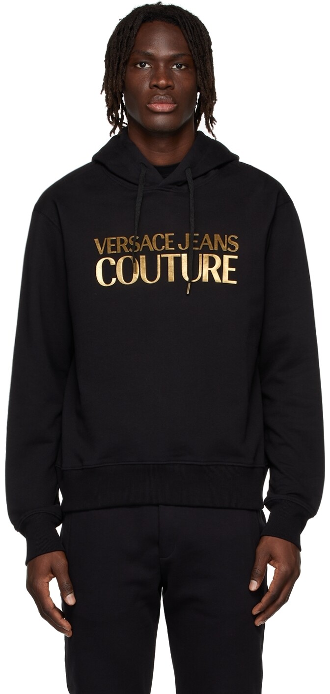 

Худи черного цвета с легендарным логотипом Versace Jeans Couture