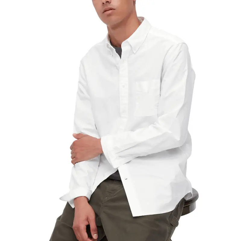 

Рубашка Uniqlo Slim Fit oxford, белый