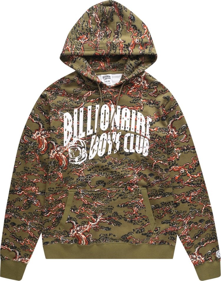 Худи Billionaire Boys Club Camo Arch Hoodie 'Olive Drab', зеленый - фото