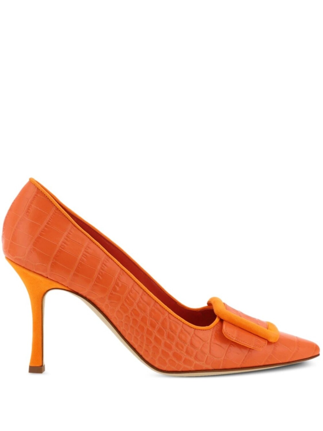

90-мм туфли Maysale Manolo Blahnik, оранжевый