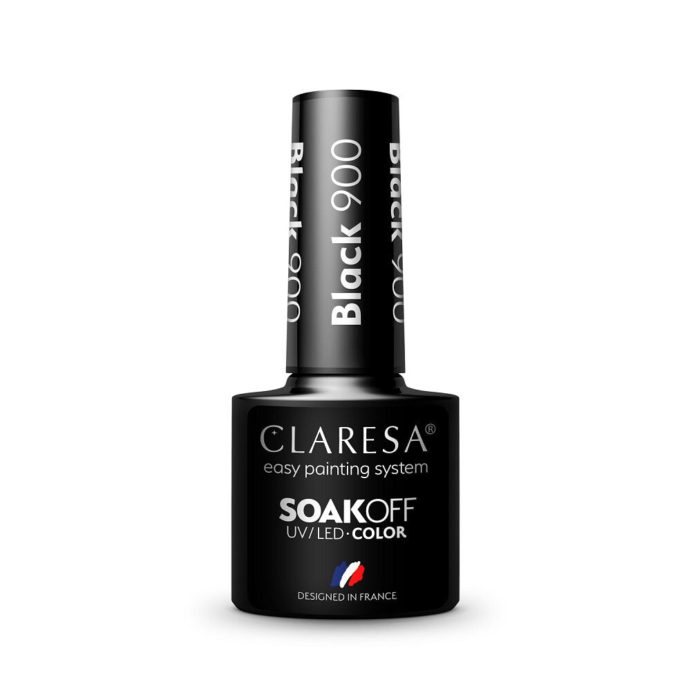 

Claresa Гибридный лак Soak Off UV/LED Color 900 Black 5g