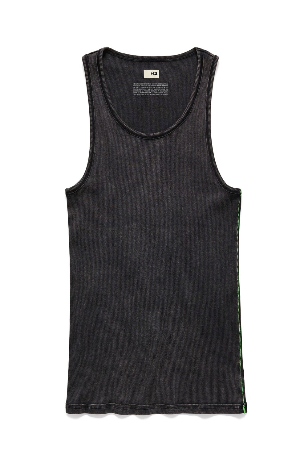 

Майка H&M H2 Ribbed Tank, черный