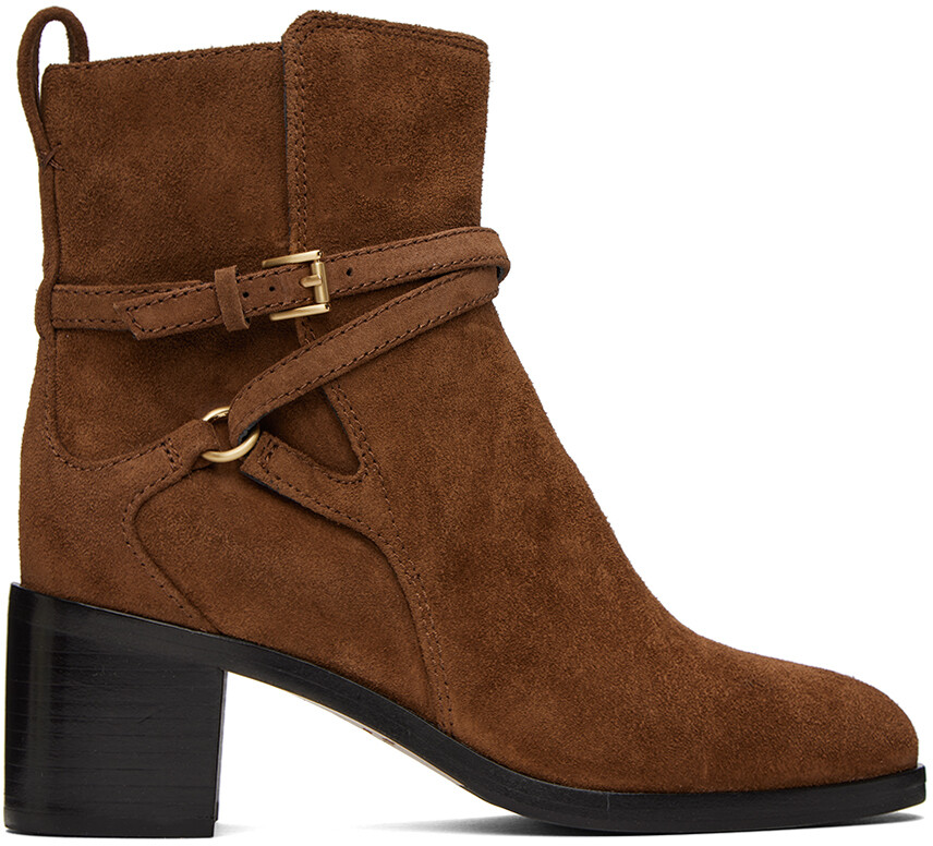 

Коричневые светло-коричневые ботинки с пряжкой rag & bone, Коричневый