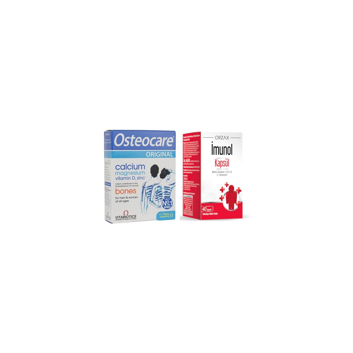

Пищевая добавка Orzax, 30 таблеток + Имунол бета-глюкан, 40 капсул