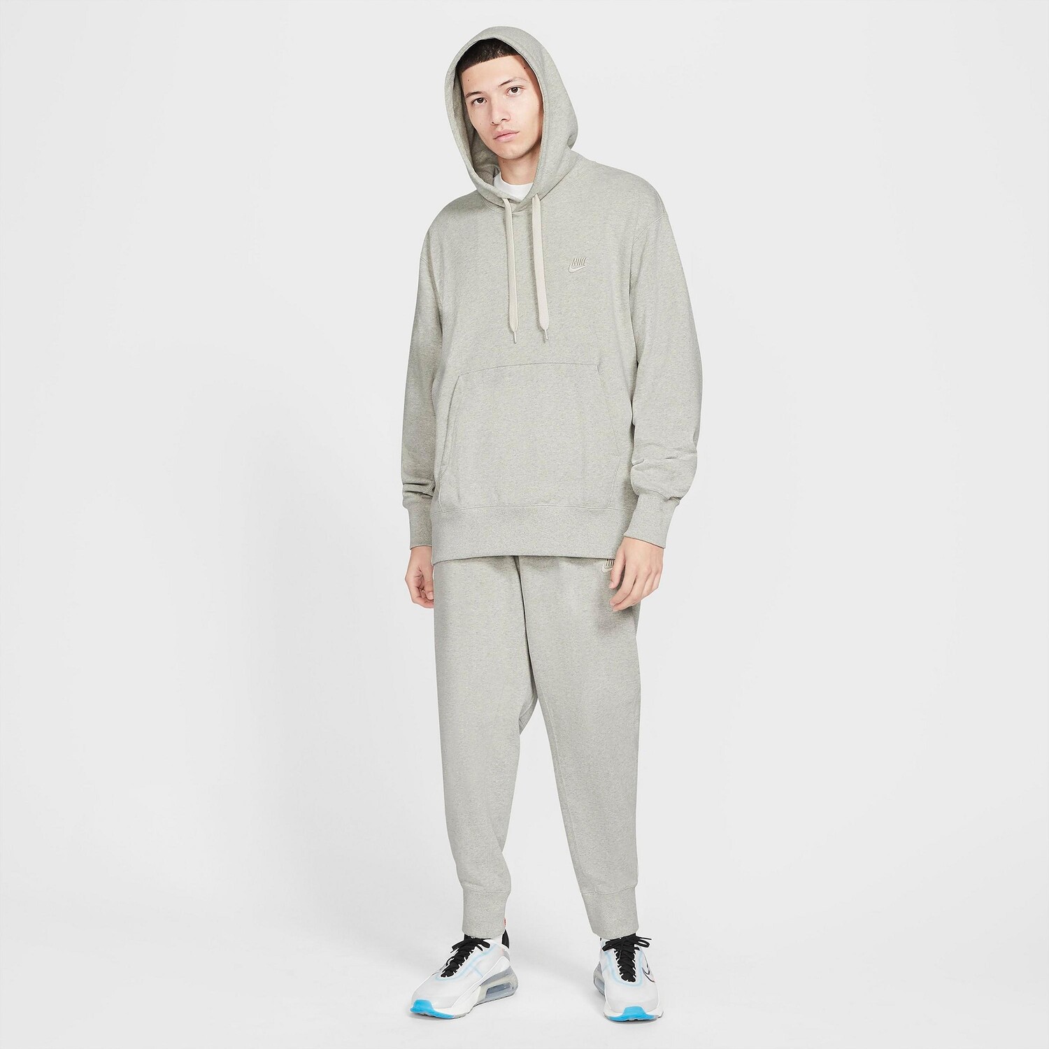 

Мужская толстовка с капюшоном Nike Sportswear Classic Fleece Pullover, серый