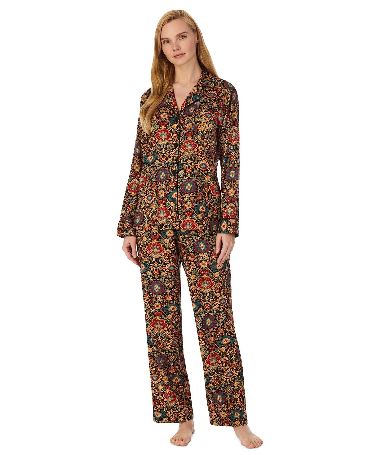 

Пижамный комплект petite с принтом пейсли Lauren Ralph Lauren, мульти