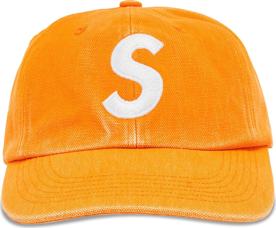 цена Бейсболка Supreme Pigment Canvas S Logo 6-Panel, оранжевый