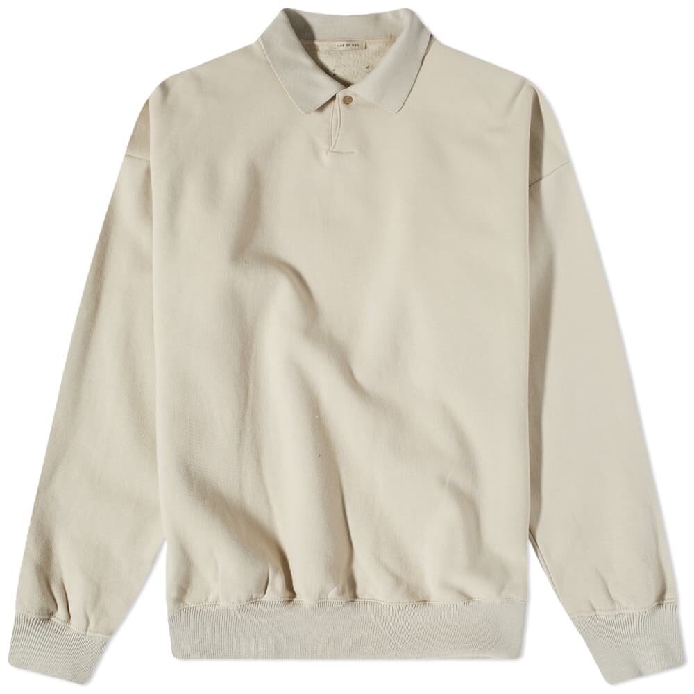 

Футболка Fear of God Eternal Fleece Polo, Серый