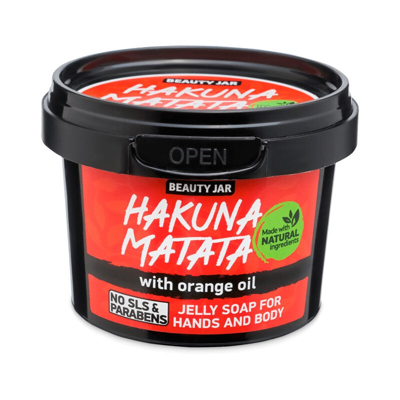 

BEAUTY JAR Гель-мыло Hakuna Matata для рук и тела с апельсиновым маслом 130г